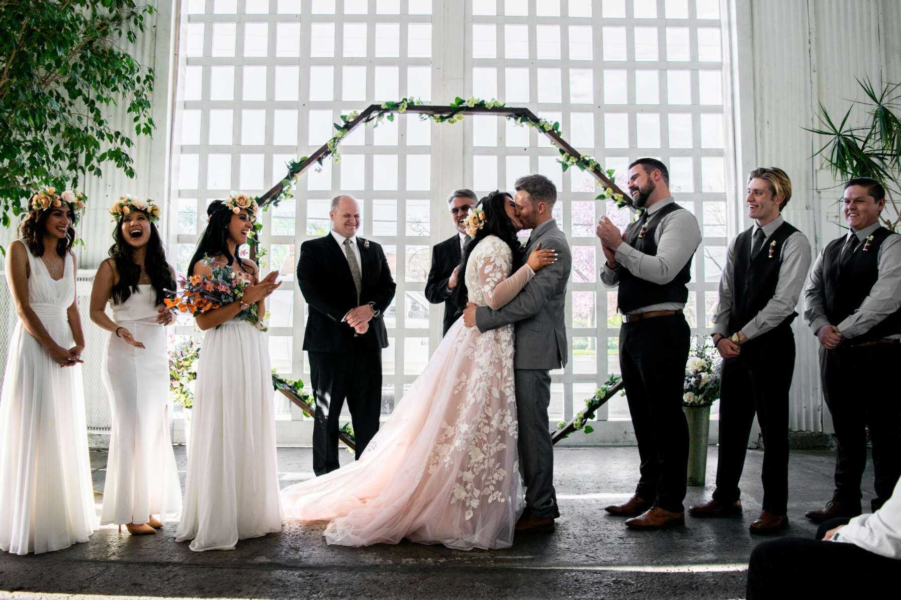 fun image of wedding